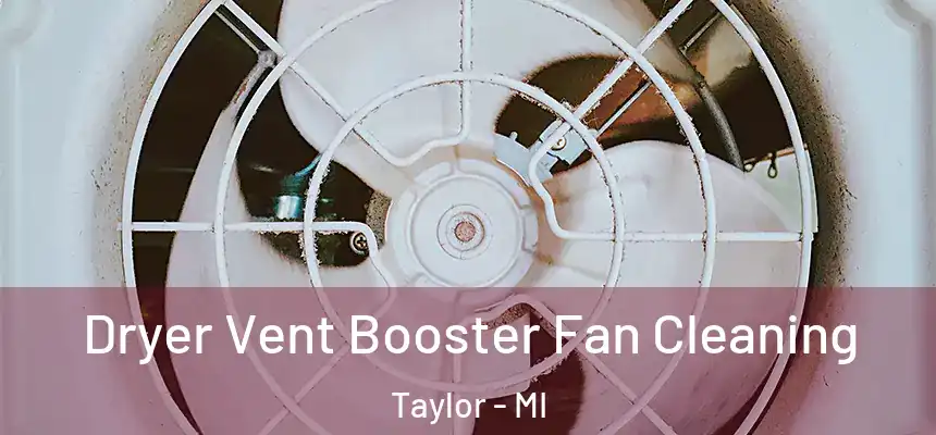  Dryer Vent Booster Fan Cleaning Taylor - MI