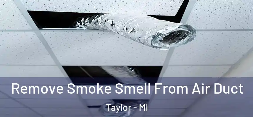 Remove Smoke Smell From Air Duct Taylor - MI